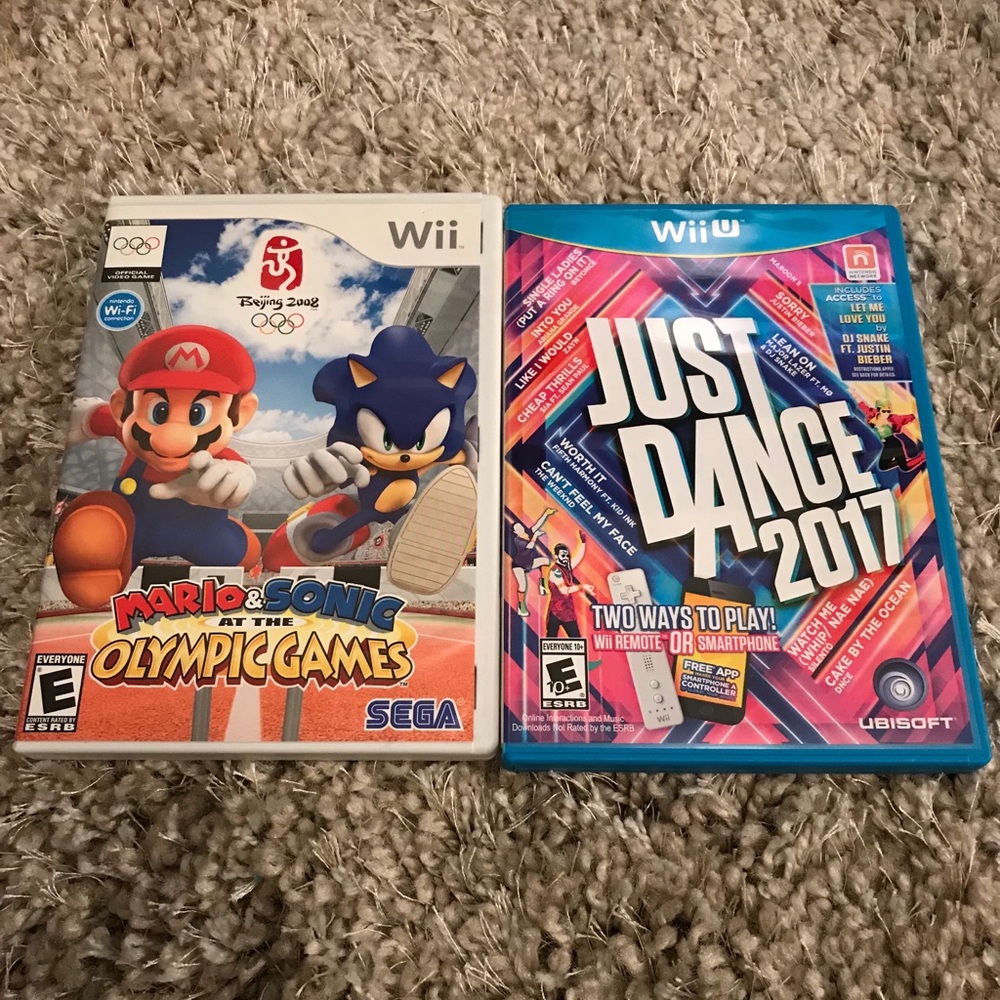 Wii Just Dance 2017 & Mario + Sonic Olympics